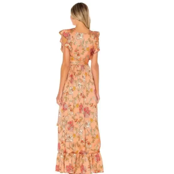 MAJORELLE Sweet Pea Dress in Vienna Orange NWT - Picture 4 of 5